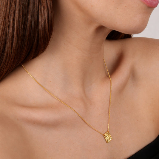 Necklace Scapular in Gold Plated Silver