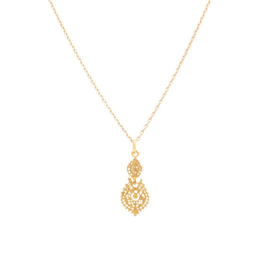Necklace Queen Earring in 9Kt Gold
