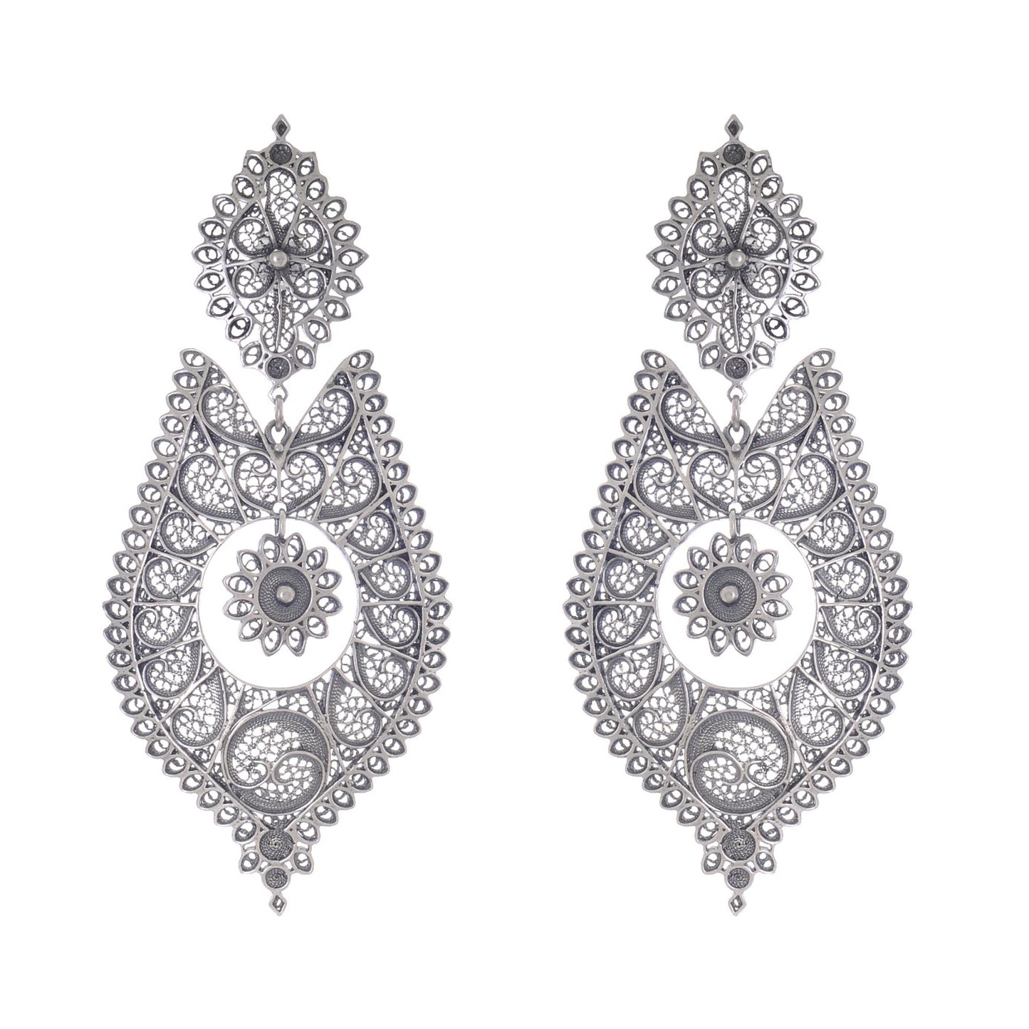 Queen Earrings Icone in Silver