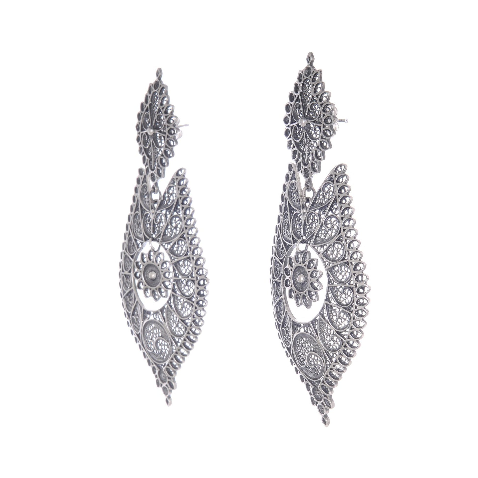 Queen Earrings Icone in Silver