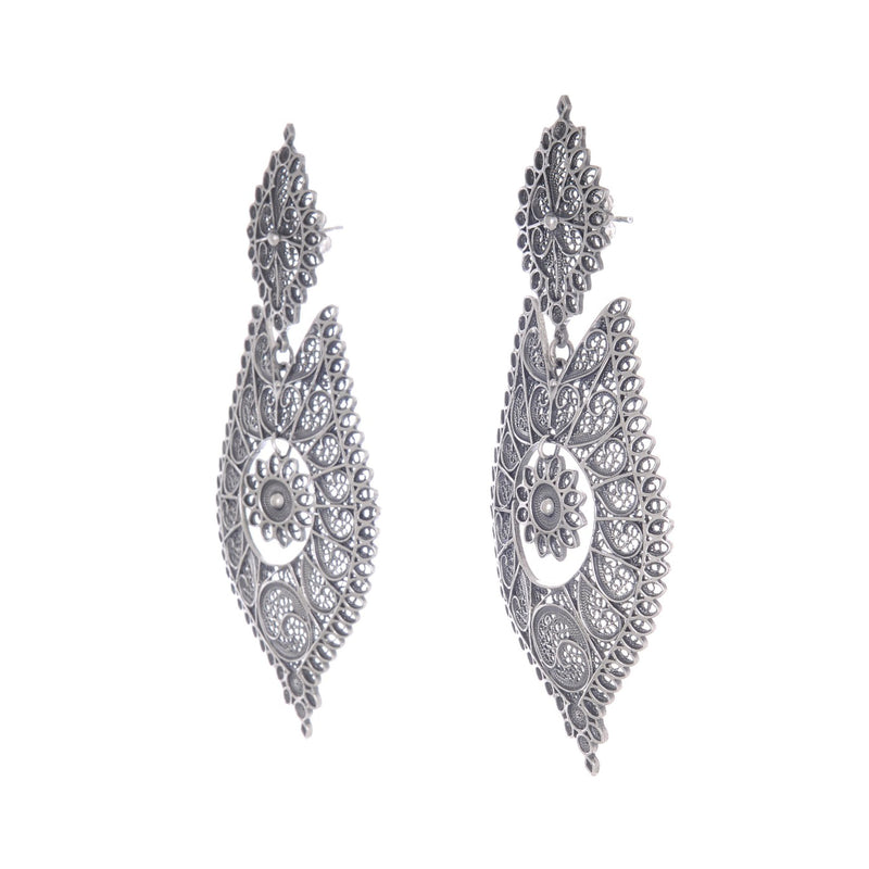 Queen Earrings Icone in Silver