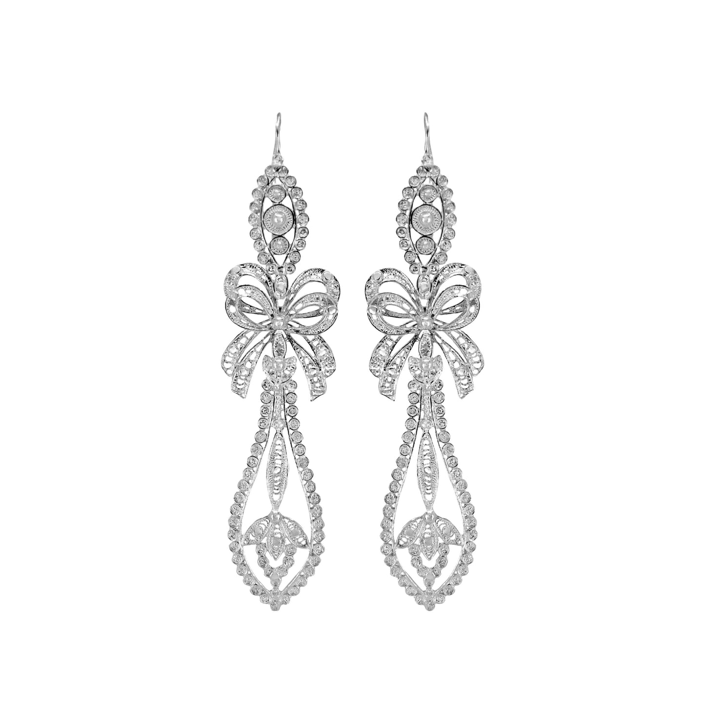 King Earrings in Silver
