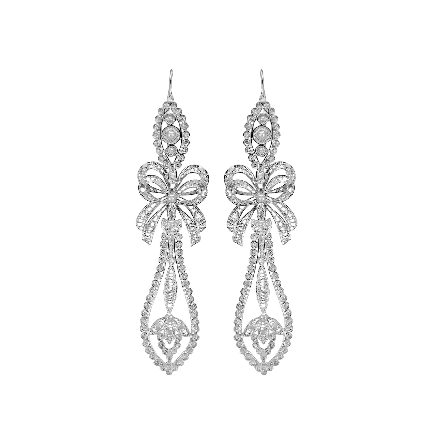 King Earrings in Silver