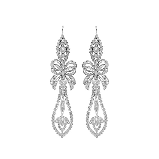 King Earrings in Silver