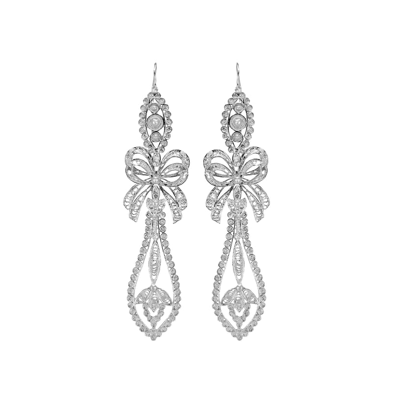 King Earrings in Silver