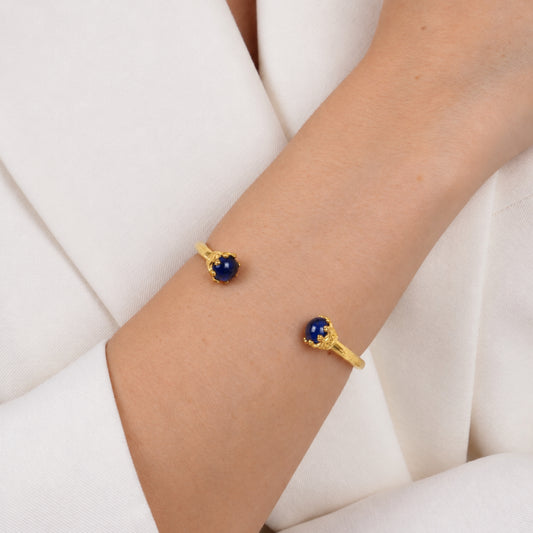 Pulsera Manel de Plata Bañada en Oro