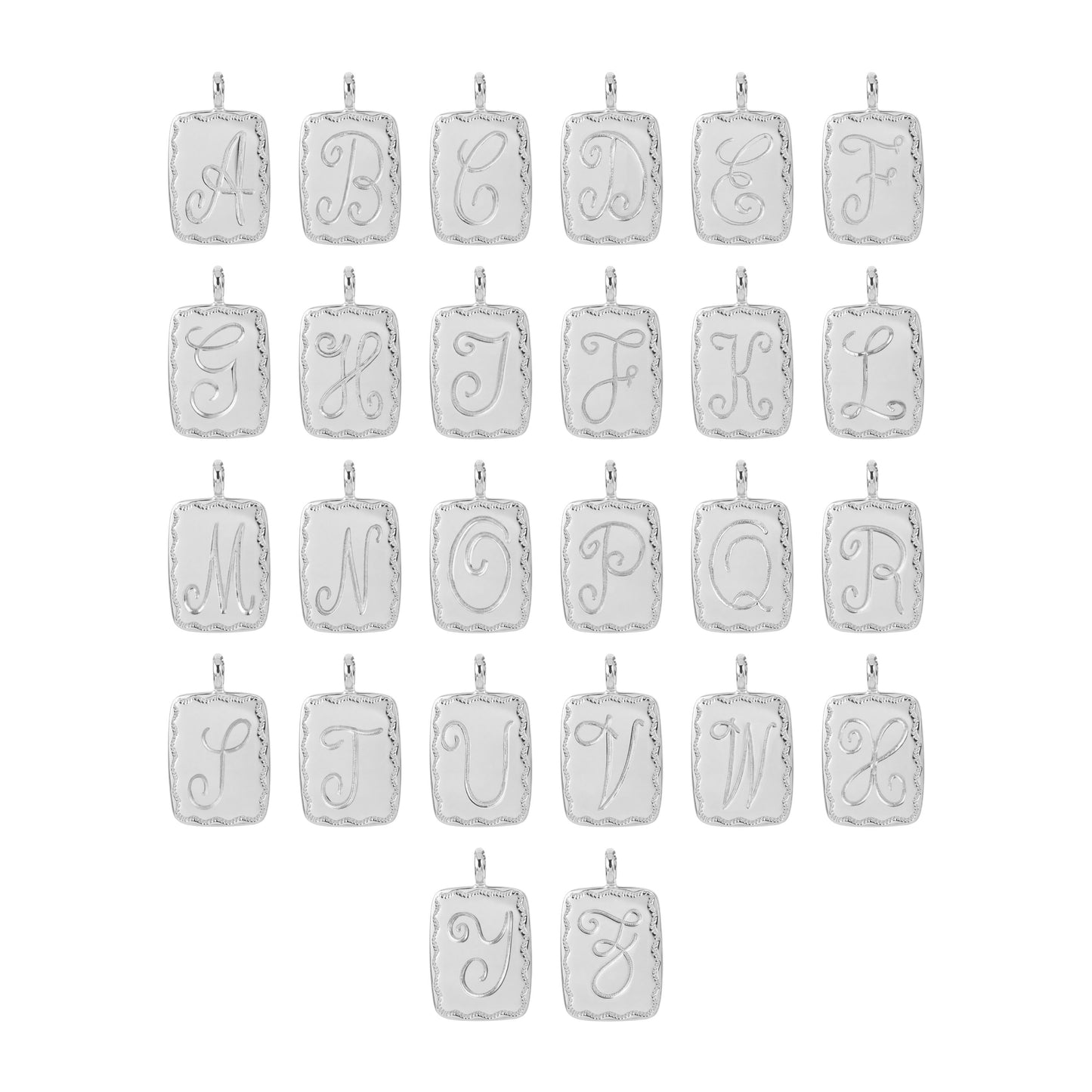 Colar  Iniciais em Prata