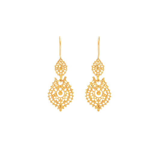 Brincos à Rainha XS em Ouro 9Kt