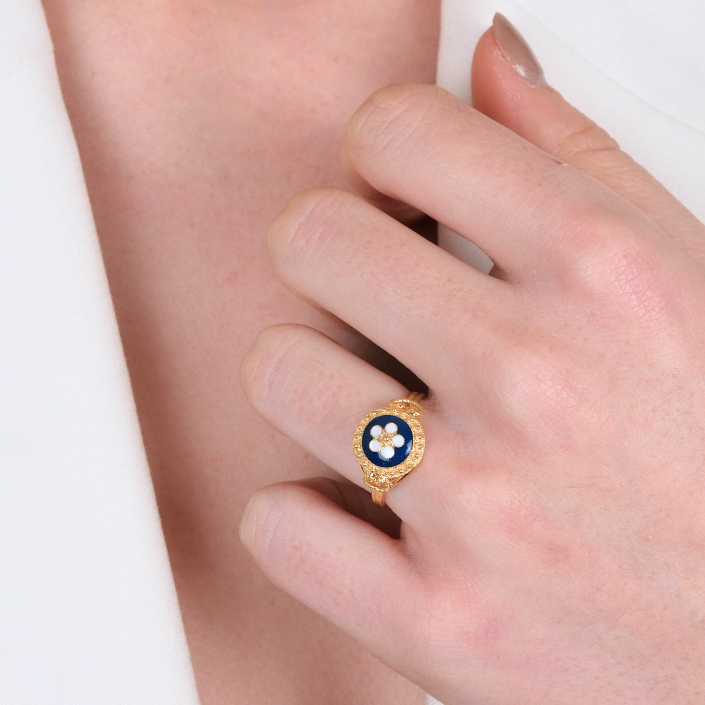 Anel Caramujo em Ouro 9Kt