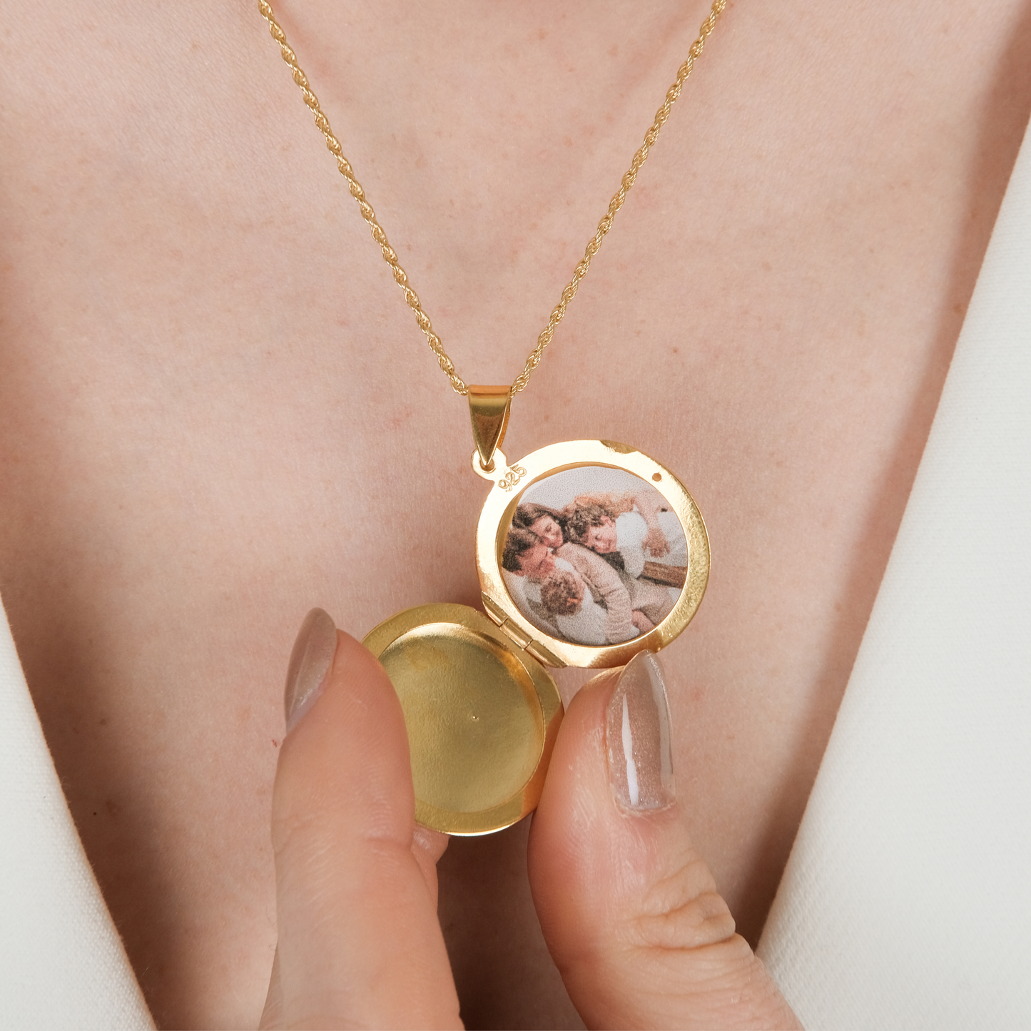 Halskette Memória aus Vergoldetem Silber