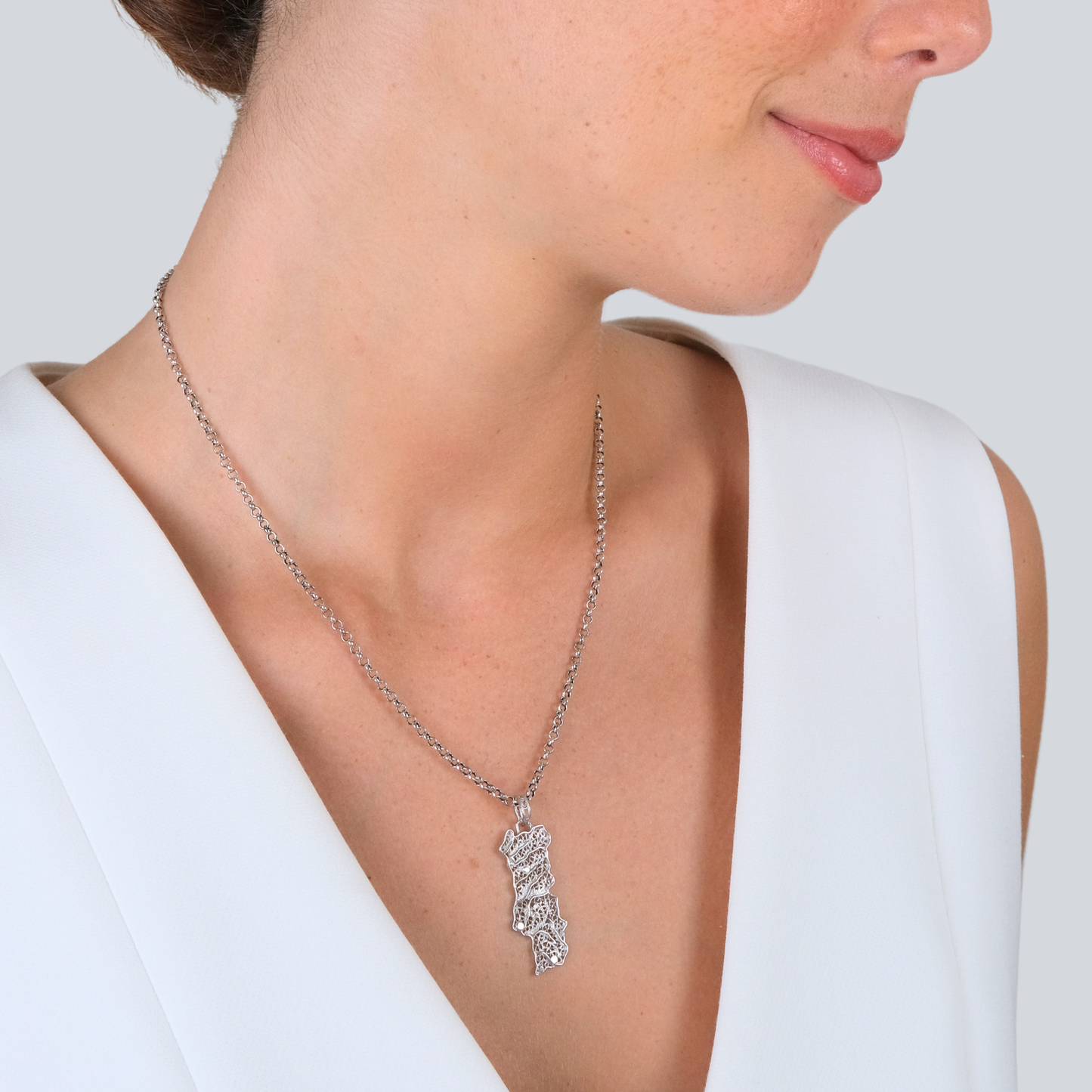 Necklace Portugal M in Silver