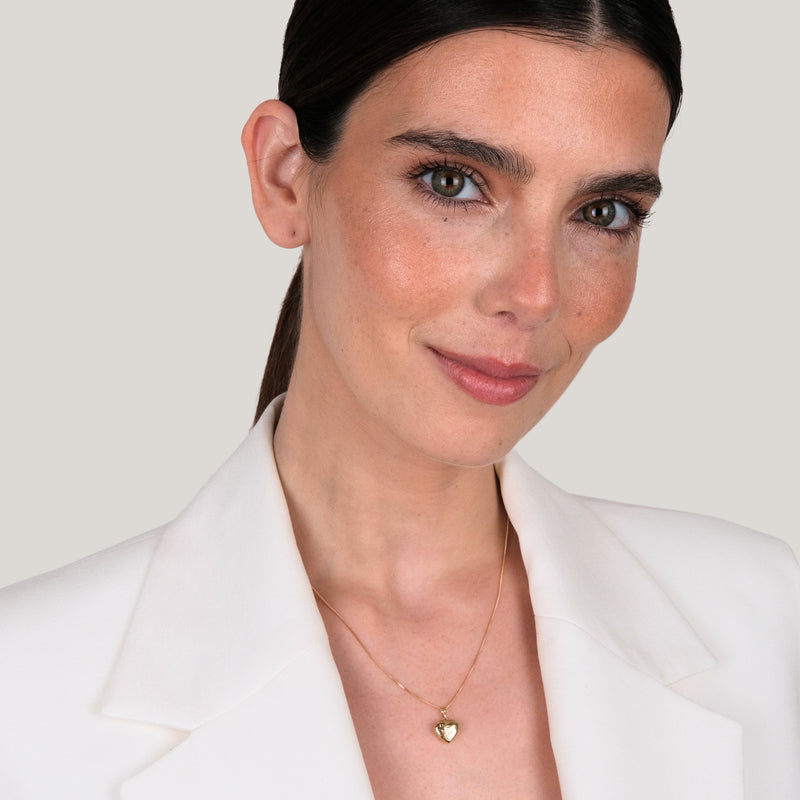 Halskette Offenes Herz aus 19,2Kt Gold