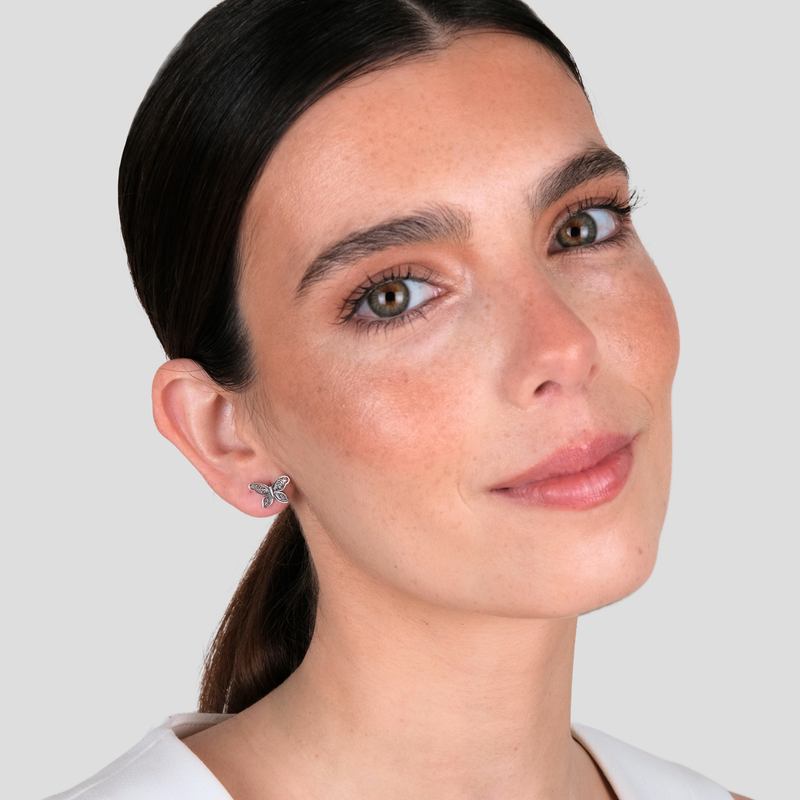 Earrings Butterfly in Silver