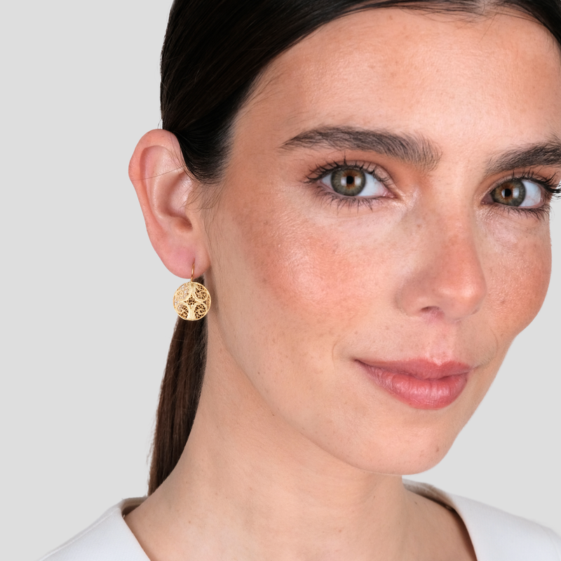 Boucles d'Oreilles Cercles en Or 9 Carats