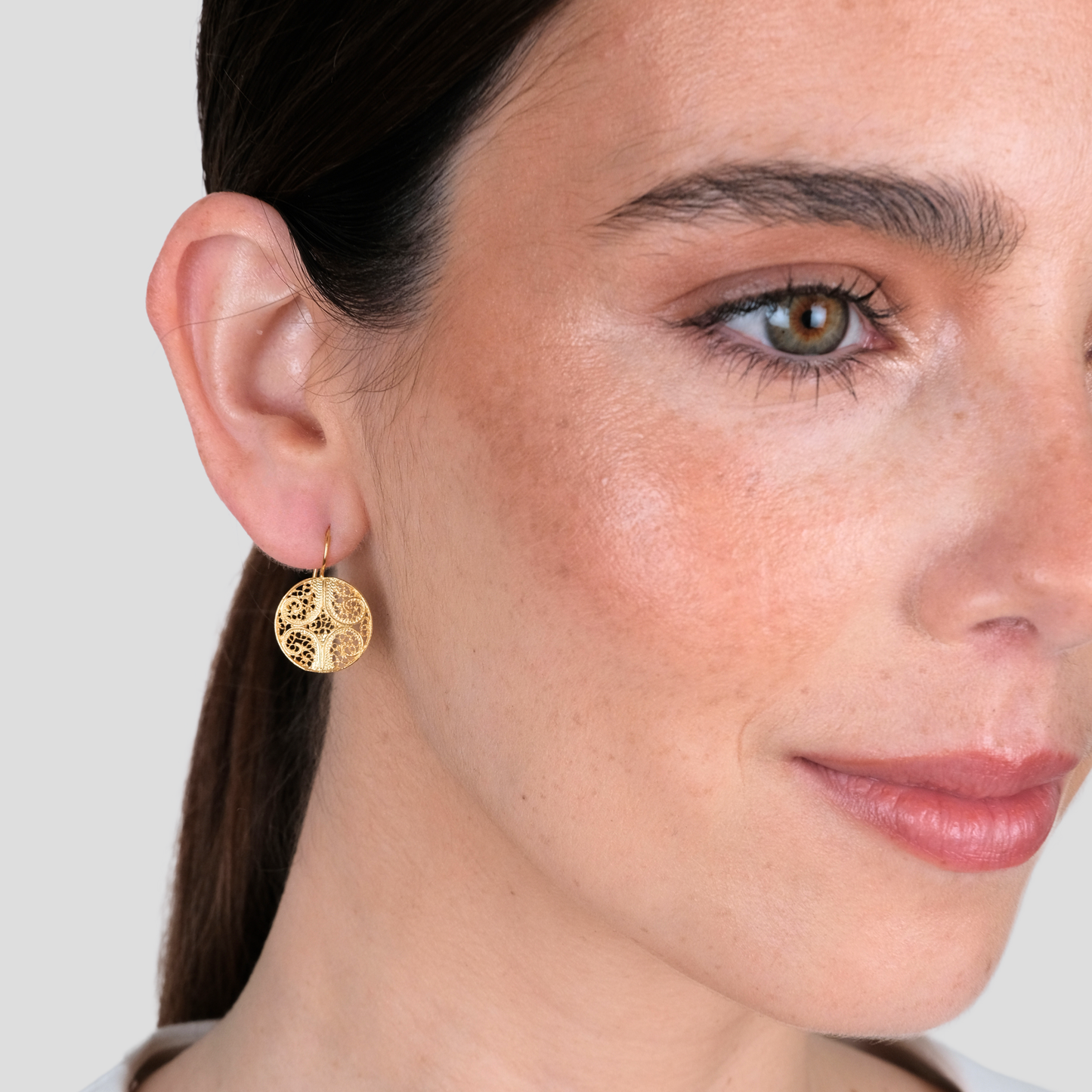 Boucles d'Oreilles Cercles en Or 9 Carats