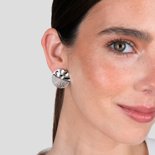 Brincos Círculos Articulados em Prata