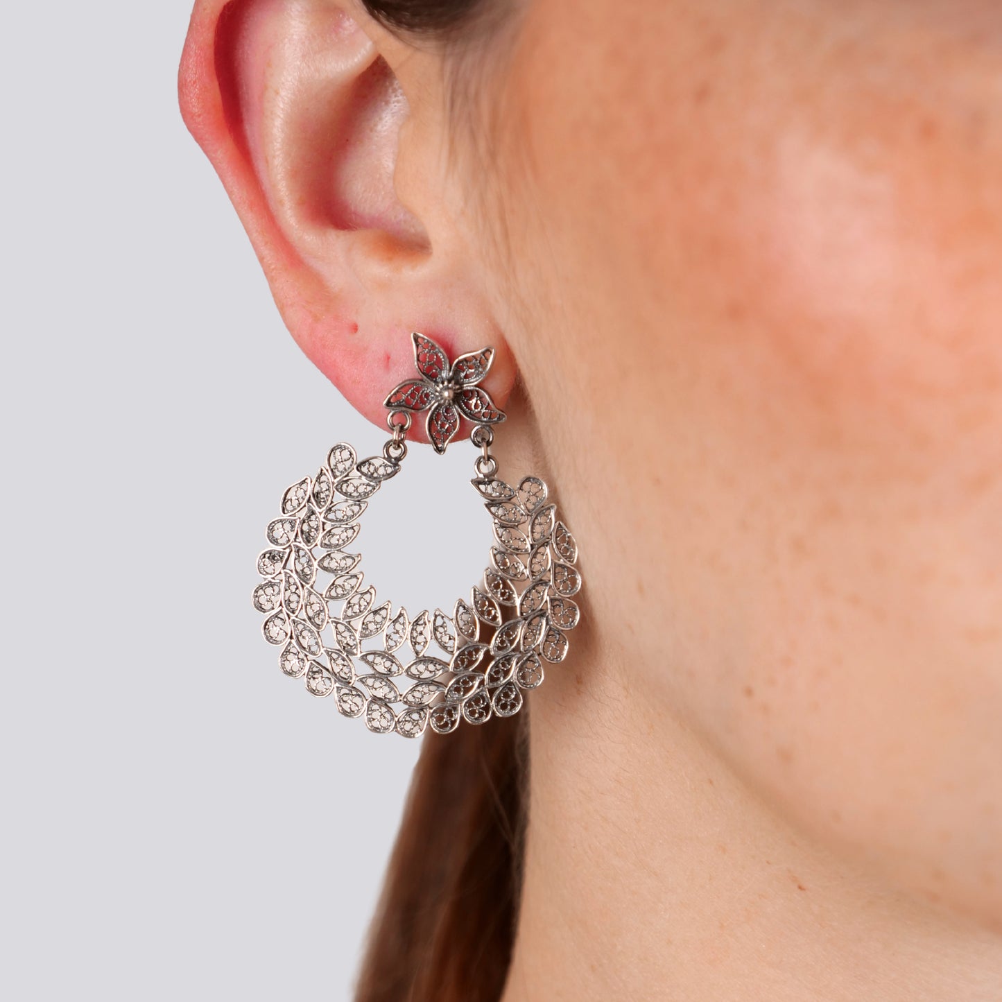 Earrings Ciclo in Silver