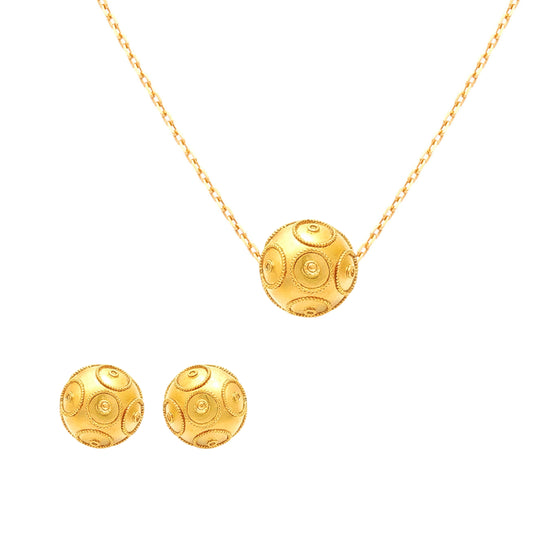 Conjunto Conta de Viana de Oro 19,2Kt