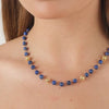 Necklace Viana's Contas in 19,2Kt Gold with Lapis Lazuli