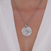 Necklace Cruzado Coin in Silver