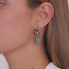 Earrings Royalty in Silver and Gold