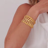 Bracelet Palm Tree in Gold Plated Silver