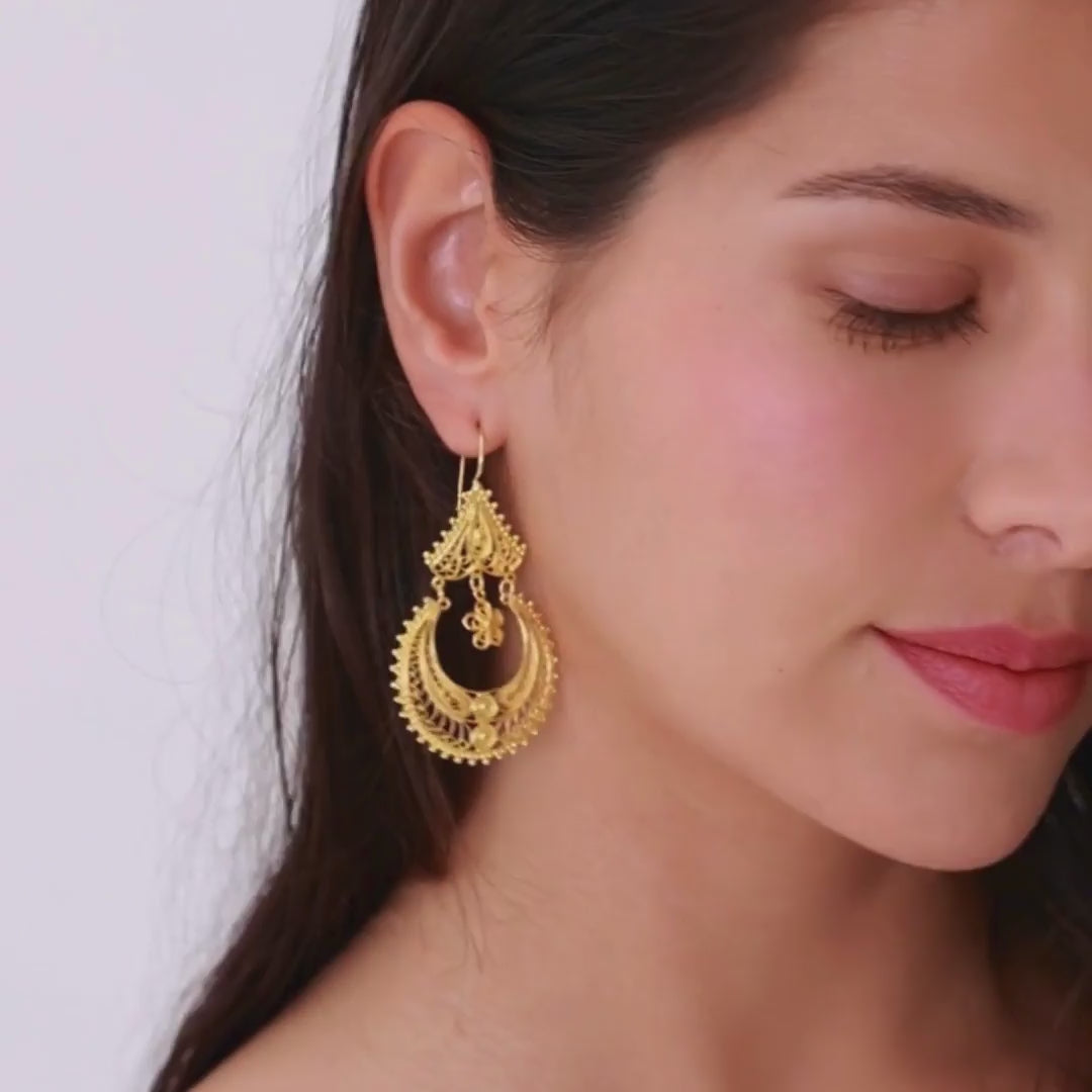 Earrings Arrecadas Ciclo in Silver