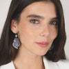 Earrings Heart of Viana Azulejo in Silver