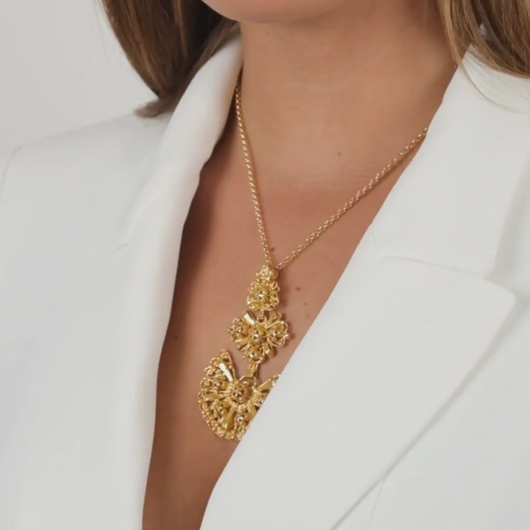 Necklace Galego in Gold Plated Silver