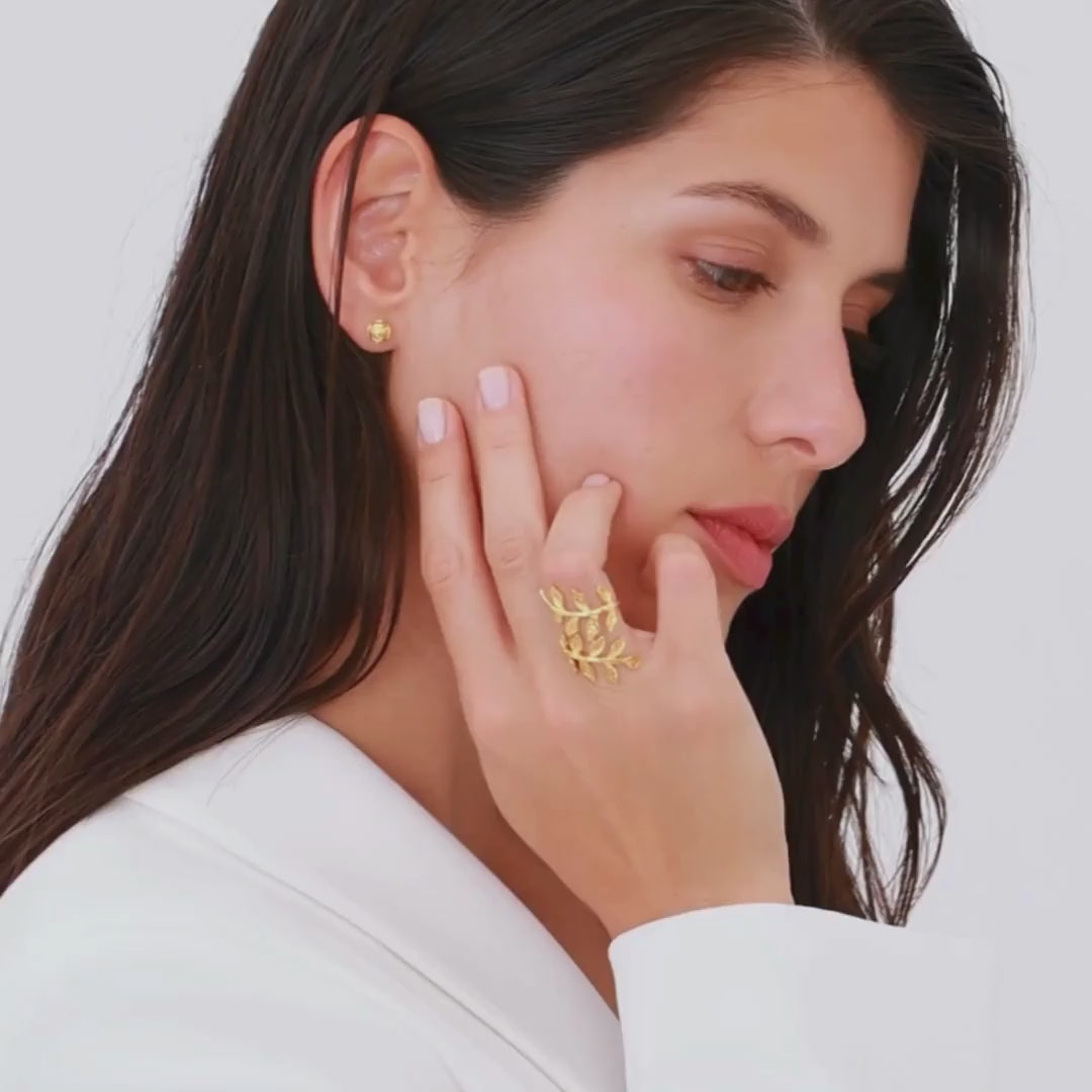 Ring Ciclo in Gold Plated Silver