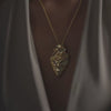Necklace Melting Heart in Gold Plated Silver