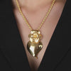 Necklace Heart of Amália in Gold Plated Silver