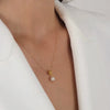 Necklace Viana's Conta in 19,2Kt Gold with Pearl