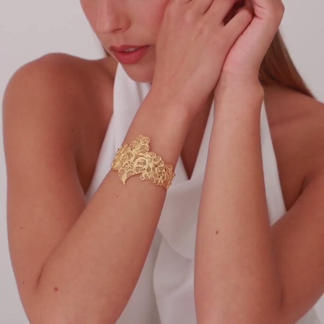 Bracelet Heart of Viana XL in Gold Plated Silver
