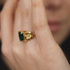 Ring Amália Flowers in Gold Plated Silver