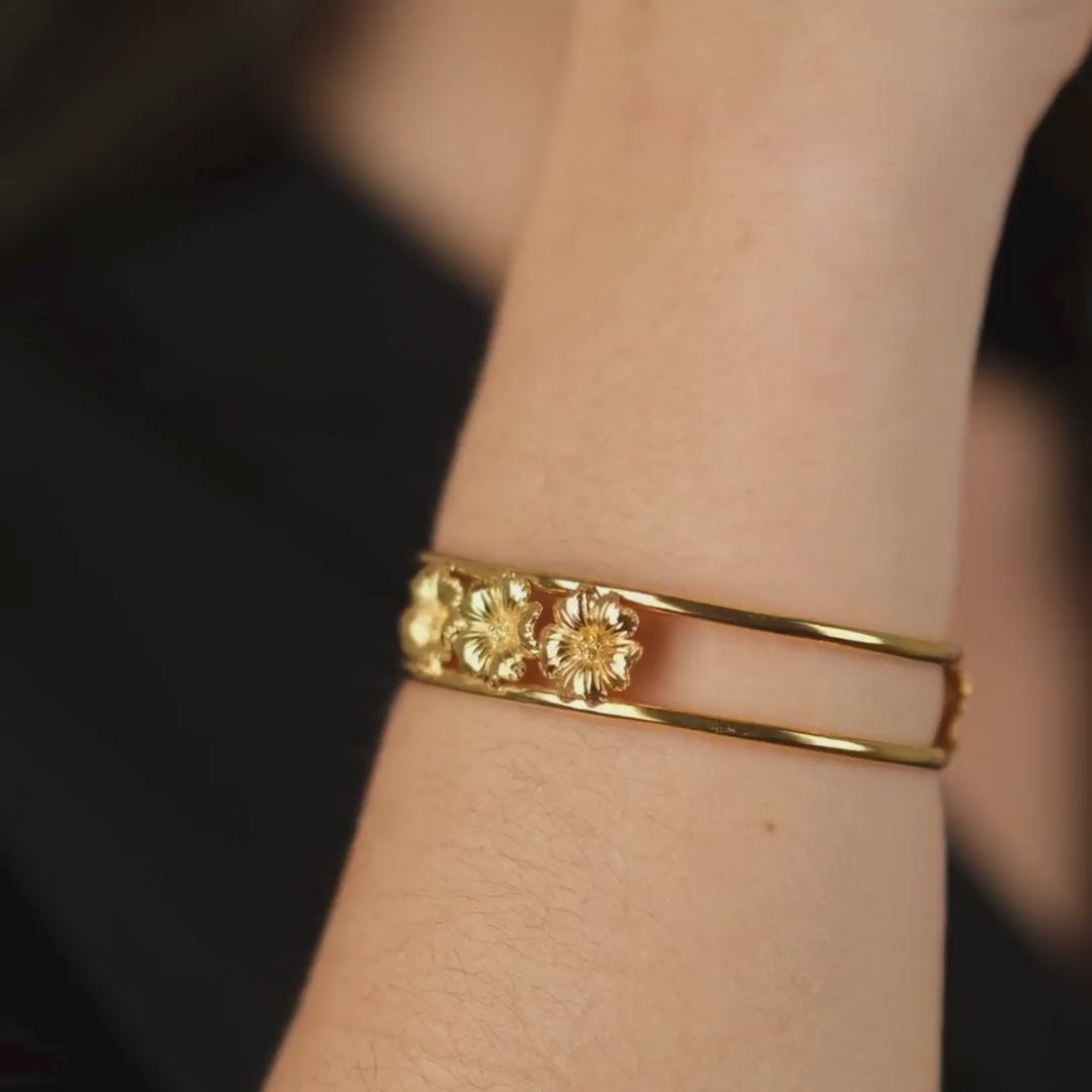 Bracelet Amália Bouquet in Gold Plated Silver