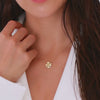Necklace Cross of Christ in Gold Plated Silver