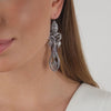 King Earrings in Silver