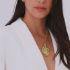 Necklace Grasshopper in Gold Plated Silver