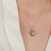 Necklace Vintage Red in Silver and Gold