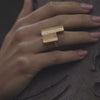 Ring Engawa in Silver