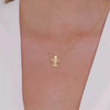 Necklace Guardian Angel in Gold Plated Silver