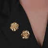 Brooches There Go the Flowers of Amália in Gold Plated Silver