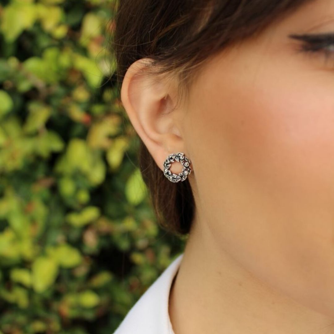 Marcasite Insect Earrings